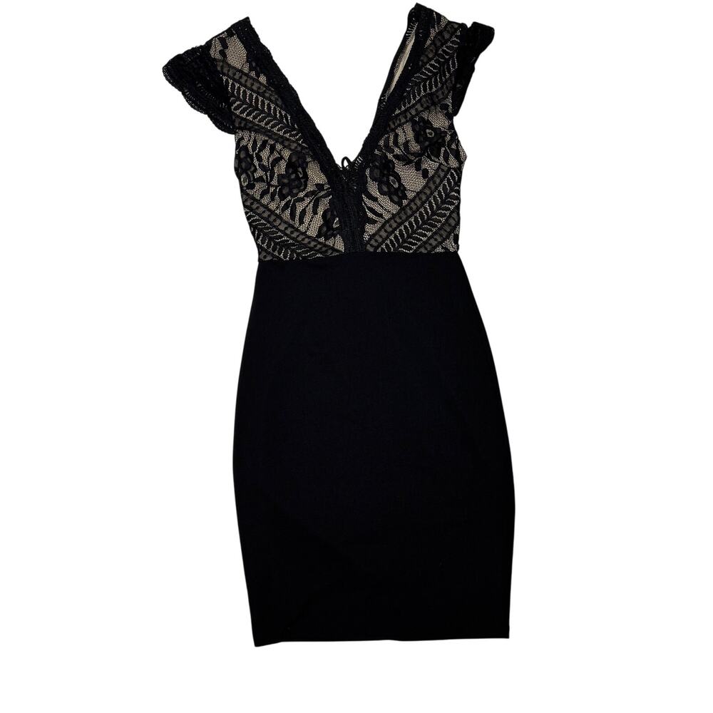 Y2K Charlotte Russe XS Dress 90s Vamp Witchy Fairy Grunge Dark Romantic Lace